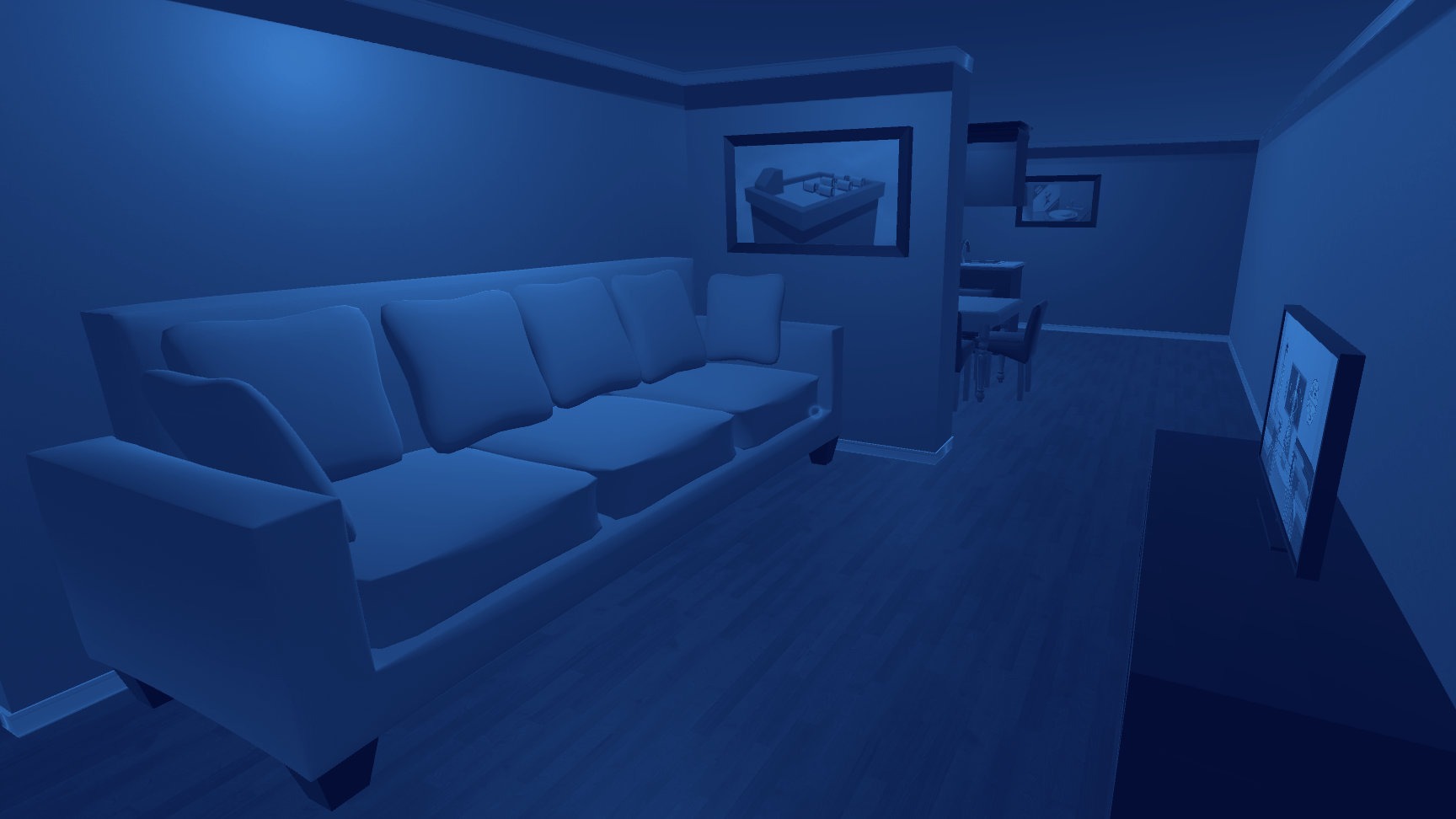 3D Modelled Living Room