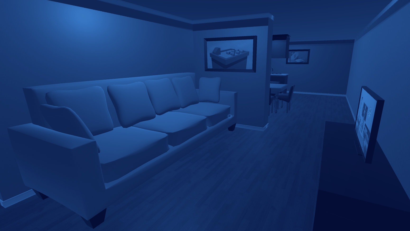 SCM_Img_3D Modelled Living Room 3D Modelled Living Room